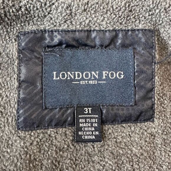 London Fog Boy Kid's Midweight Jacket Navy Size 3T - Picture 5 of 9